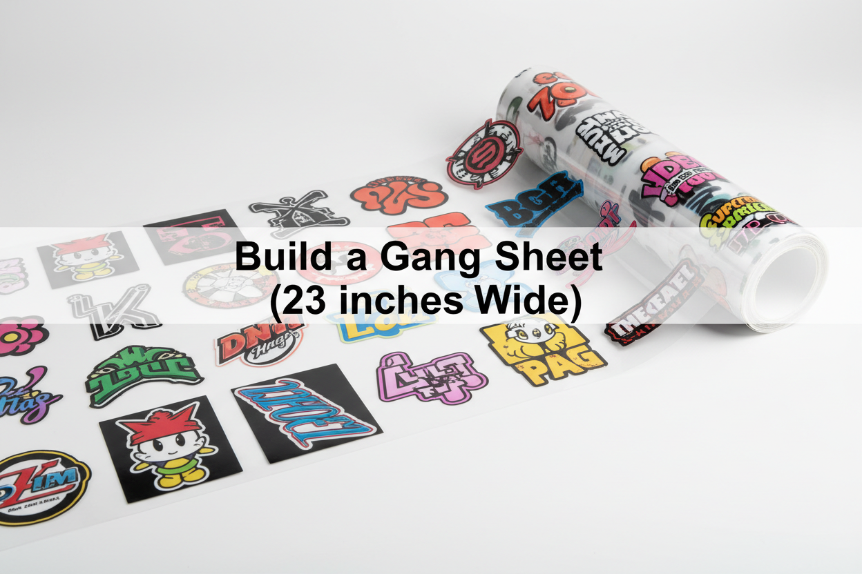 Build a Gang Sheet 23 inches Wide